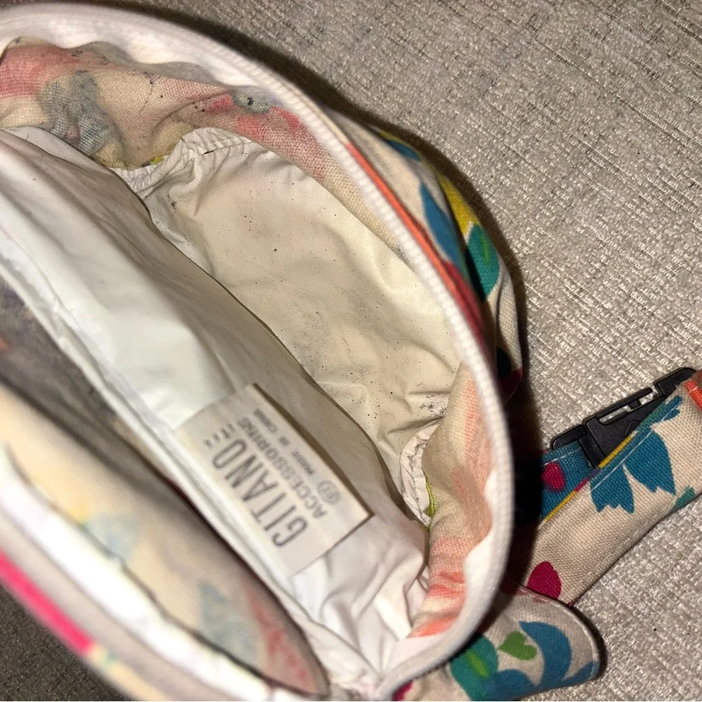Vintage Gitano 80s Floral Fanny Pack Colorful Hip Bag Retro Festival Belt Bag